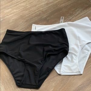 2! High waisted bikini bottoms